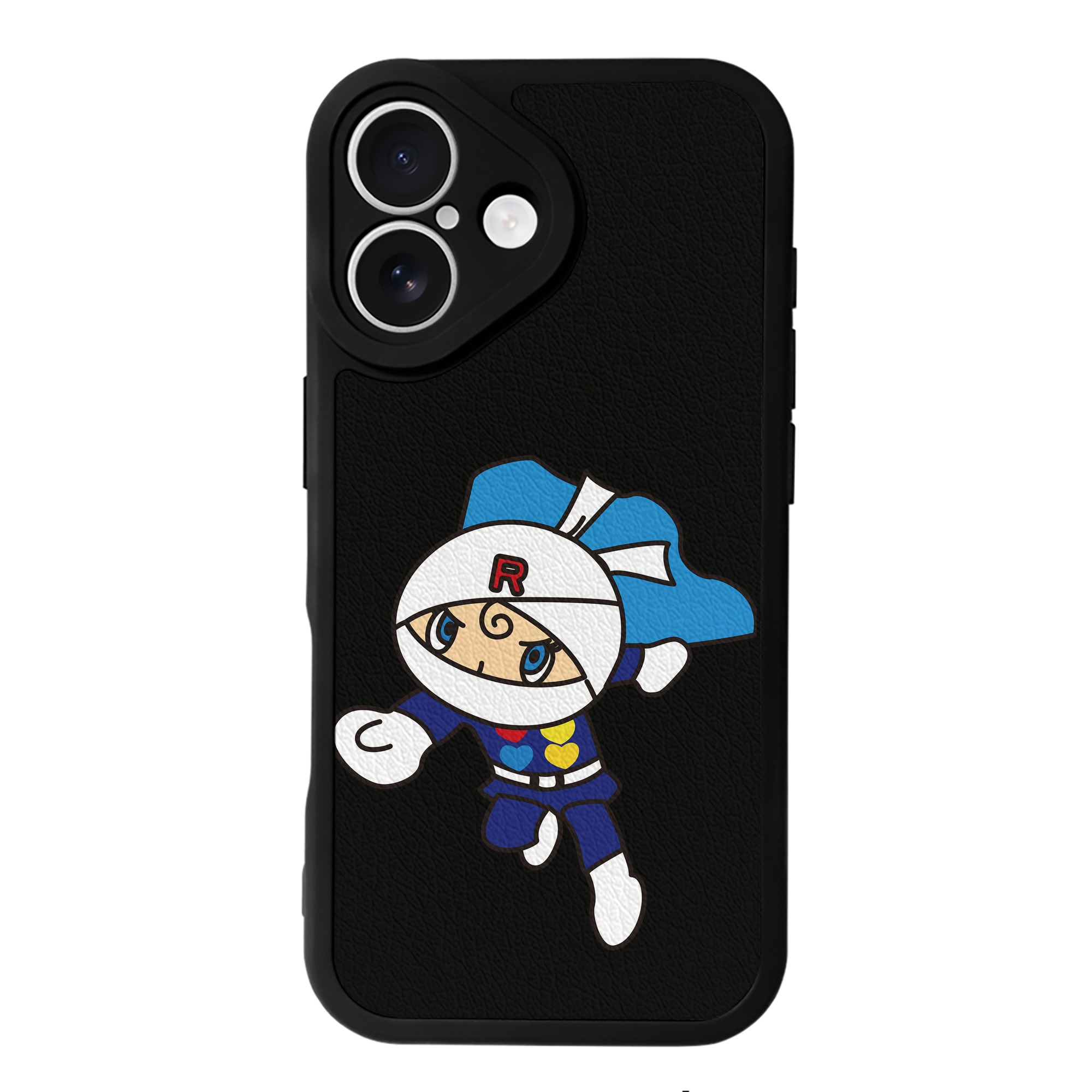 （画像用） アンパンマン Anpanman 【iPhone 16シリーズ対応】シリコンスマホケース（レザー調） 材質：シリコン